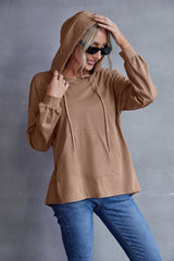 Box Pleated Drawstring Hoodie - Shah S. Sahota