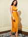 Cutout Round Neck Sleeveless Midi Dress - Shah S. Sahota