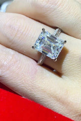 5 Carat Moissanite Platinum-Plated Ring - Shah S. Sahota