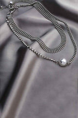 Layered Pearl Copper Necklace - Shah S. Sahota