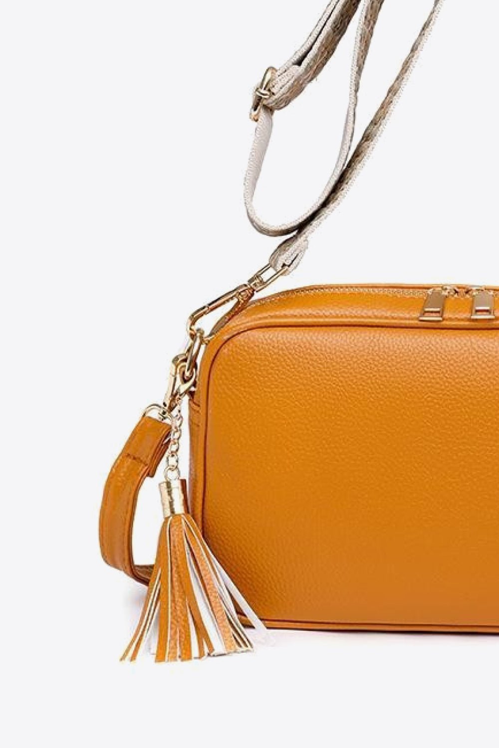 PU Leather Tassel Crossbody Bag - Shah S. Sahota