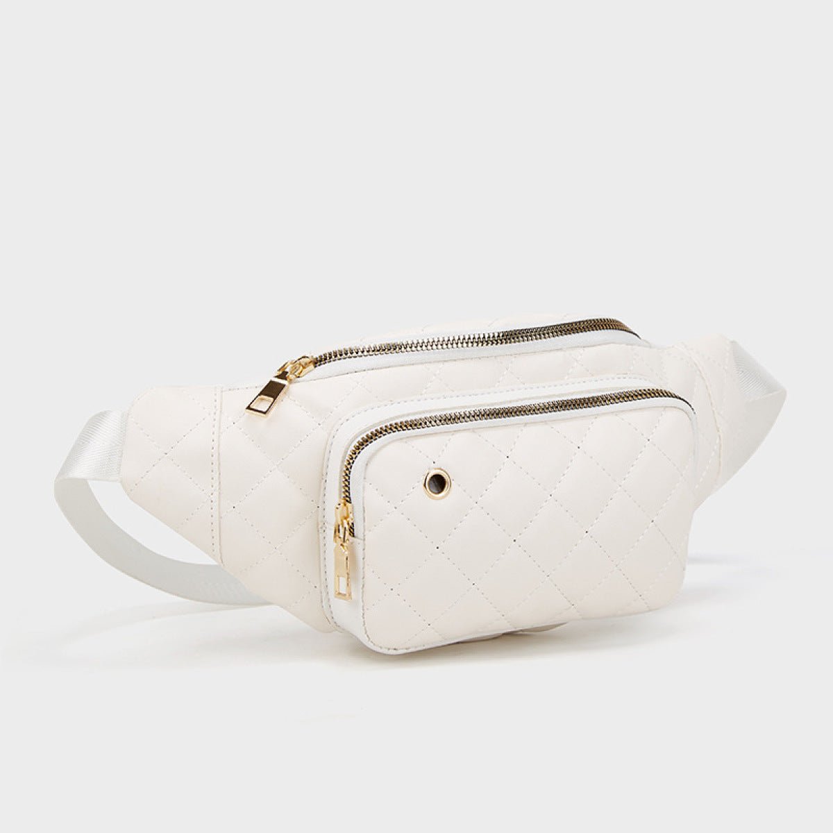 Simple Rhombus Pattern Crossbody Waist Bag - Shah S. Sahota