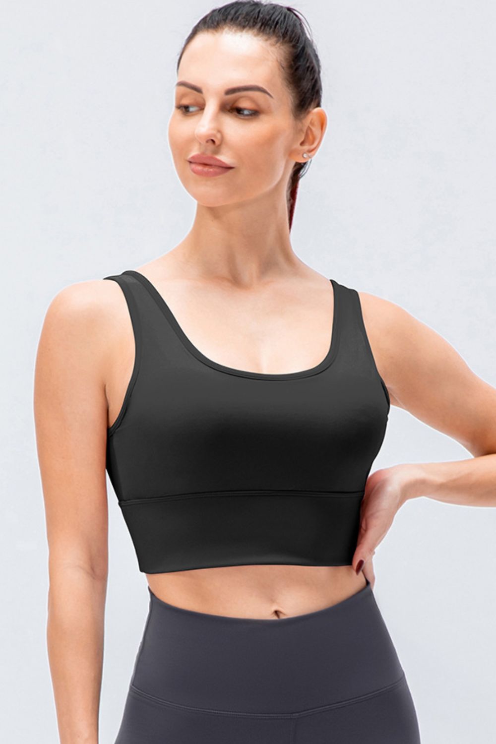 Reversible Cropped Surplice Yoga Tank - Shah S. Sahota