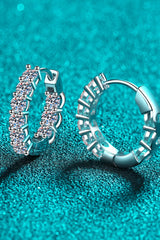 1.8 Carat Moissanite Hoop Earrings - Shah S. Sahota