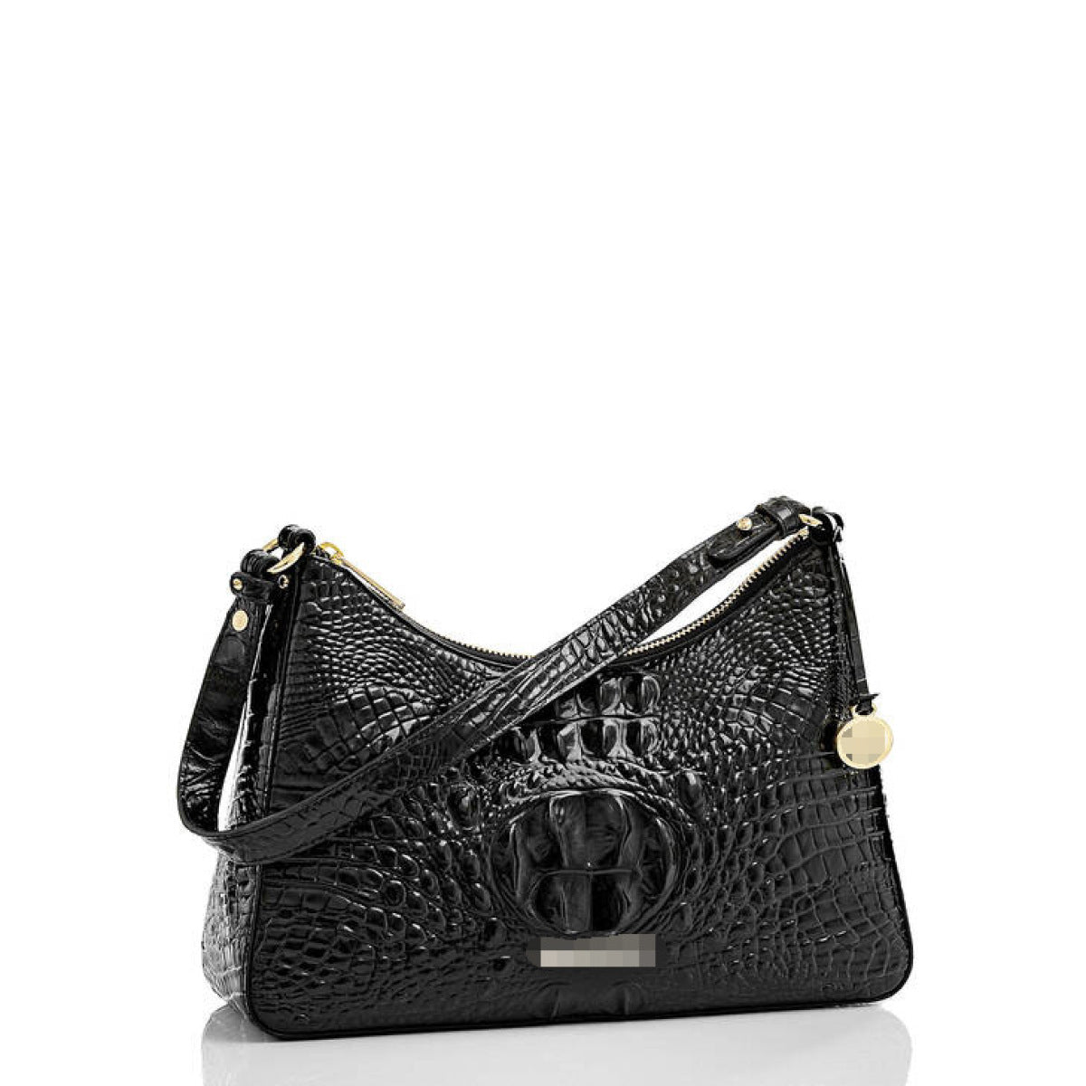 Retro Crocodile Pattern Baguette Bag - Shah S. Sahota