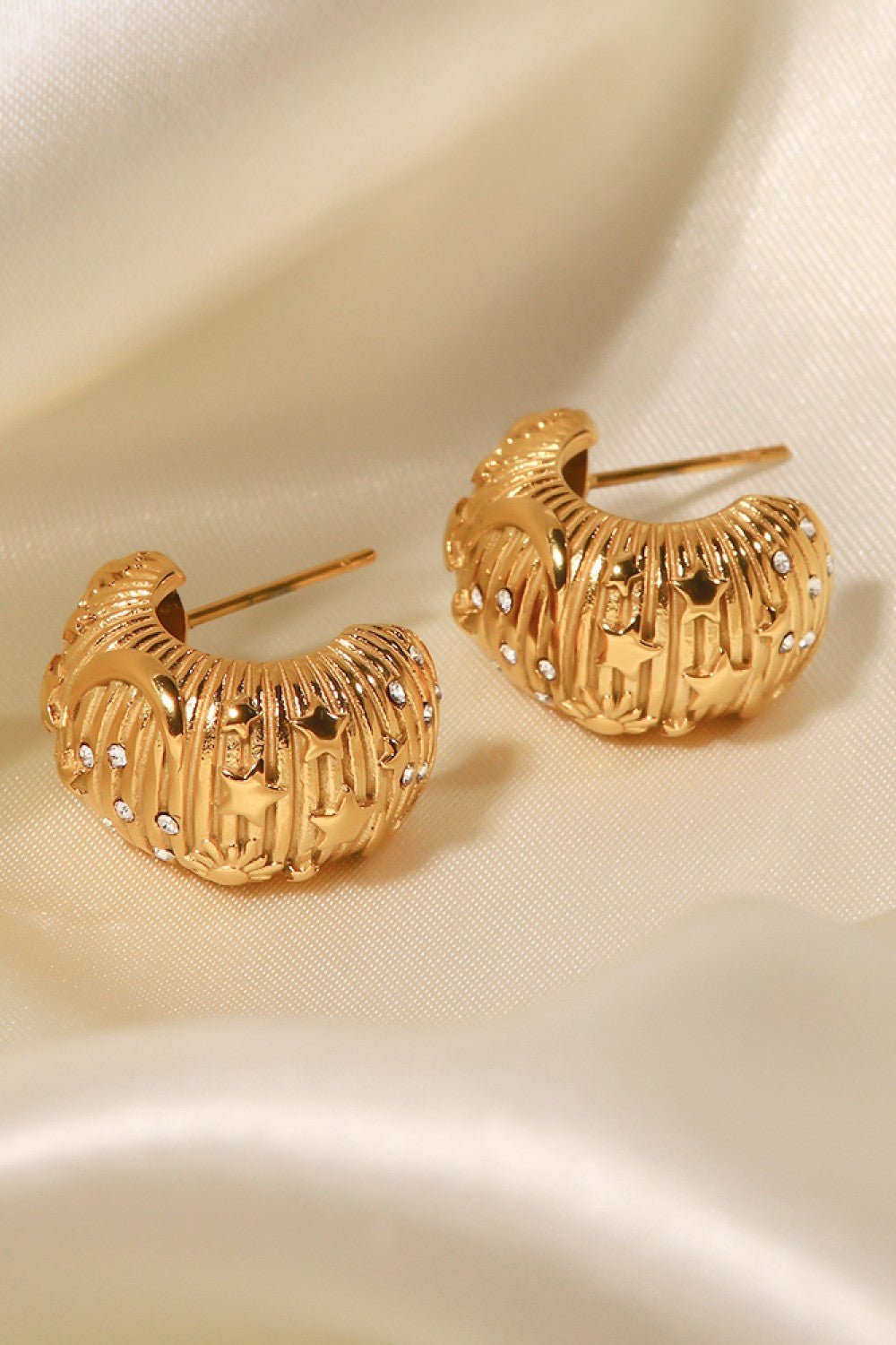Star, Sun, and Moon Earrings - Shah S. Sahota