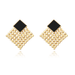 Fashionable Rhombus Decor Drop Earrings - Shah S. Sahota