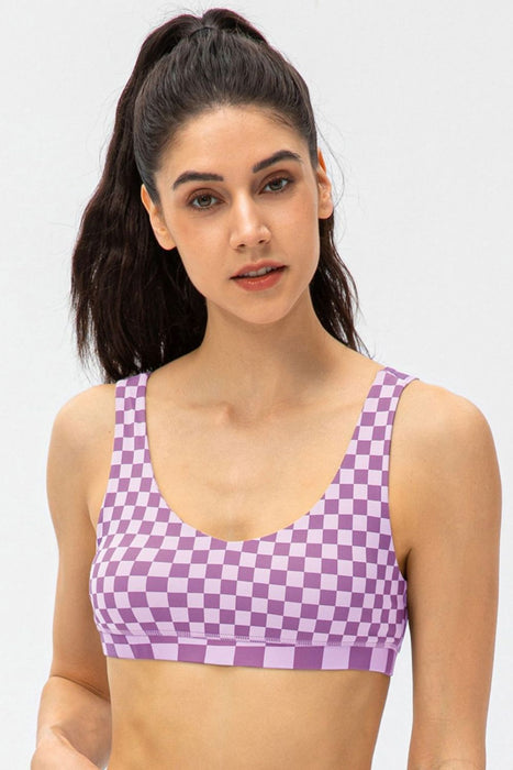 Checkered Sports Bra - Shah S. Sahota