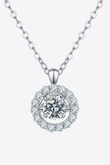 Moissanite Round Pendant Chain Necklace - Shah S. Sahota