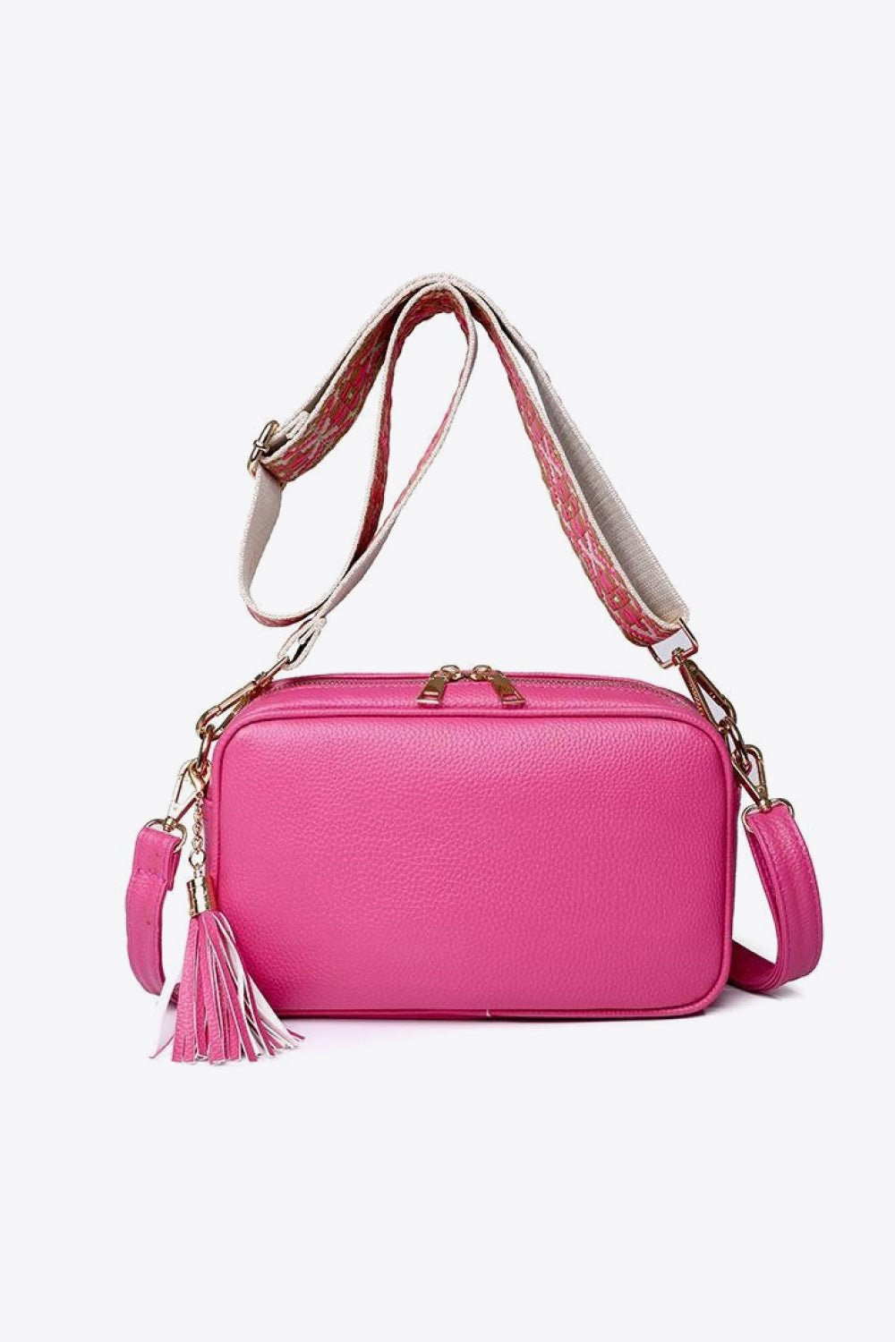 PU Leather Tassel Crossbody Bag - Shah S. Sahota