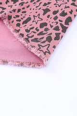 Printed Raw Hem Denim Shacket - Shah S. Sahota