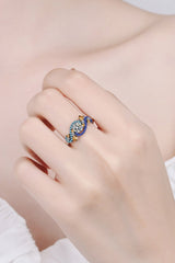 Moissanite Contrast 925 Sterling Silver Ring - Shah S. Sahota