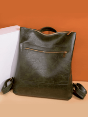 Retro Zipper Large-Capacity Backpack - Shah S. Sahota