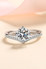 925 Sterling Silver Ring with 1 Carat Moissanite - Shah S. Sahota