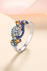 Moissanite Contrast 925 Sterling Silver Ring - Shah S. Sahota