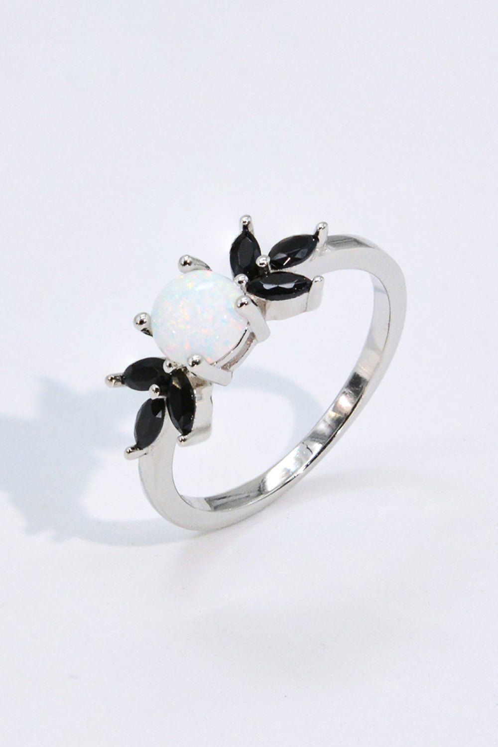 Opal and Zircon Contrast Ring - Shah S. Sahota