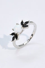 Opal and Zircon Contrast Ring - Shah S. Sahota