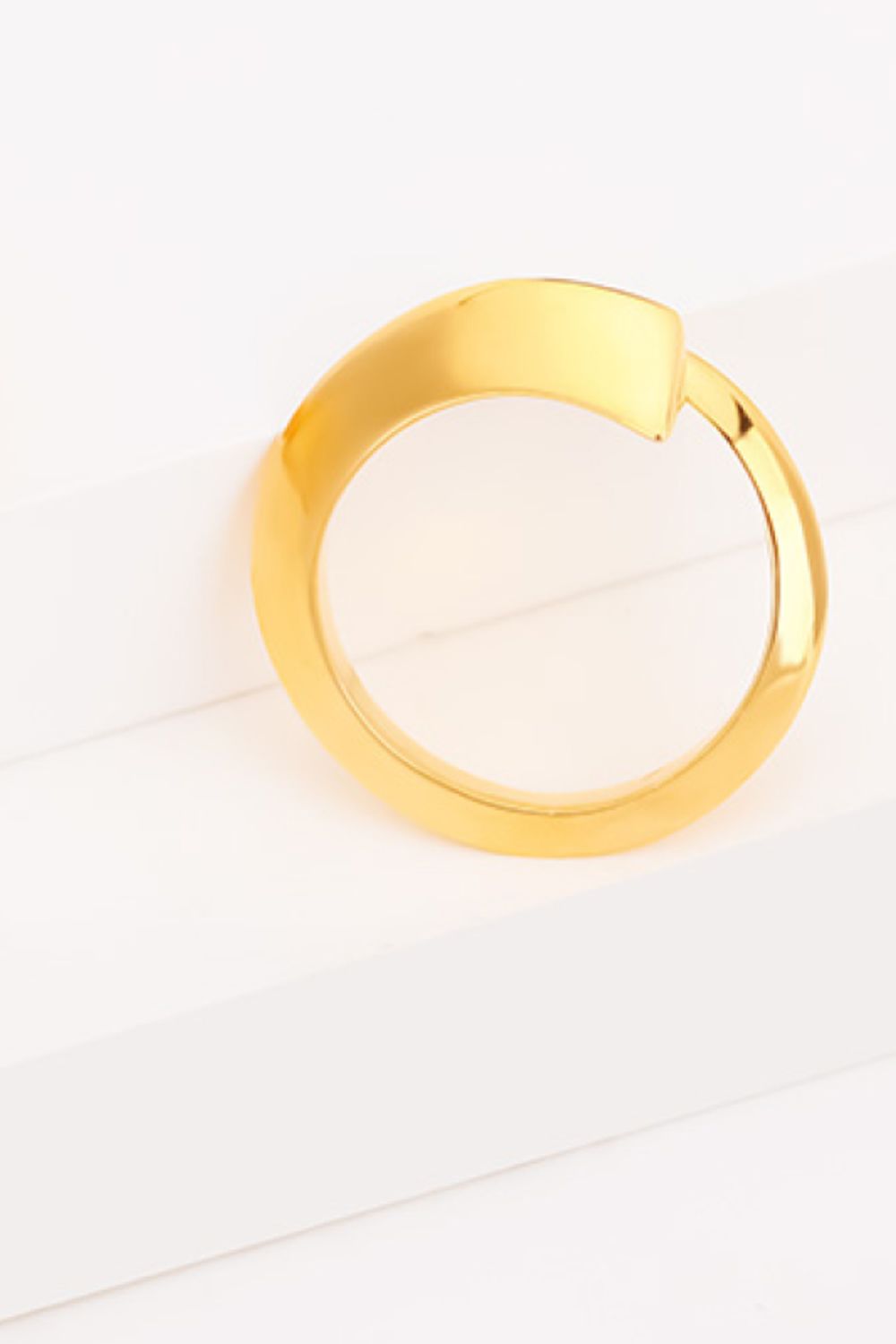 18K Gold-Plated Copper Bypass Ring - Shah S. Sahota