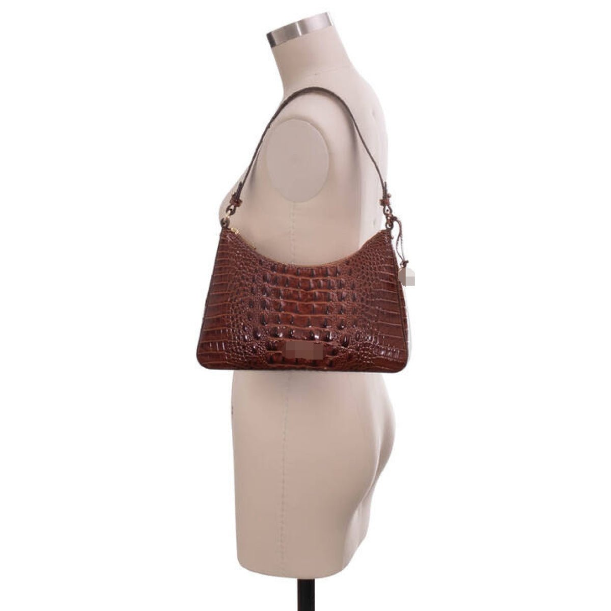 Retro Crocodile Pattern Baguette Bag - Shah S. Sahota