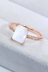 Square Moonstone Ring - Shah S. Sahota