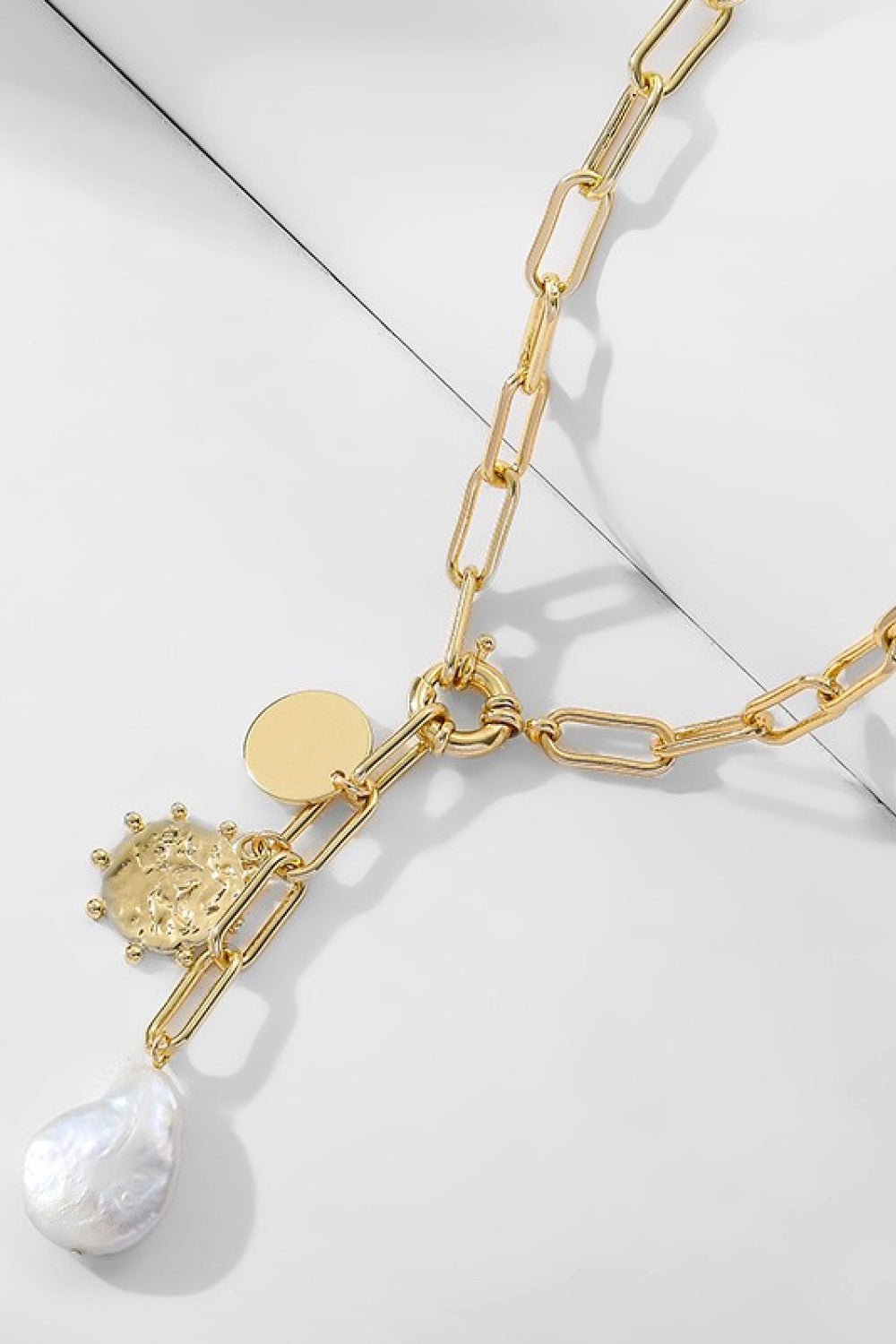 Pearl Pendant Chain Necklace - Shah S. Sahota