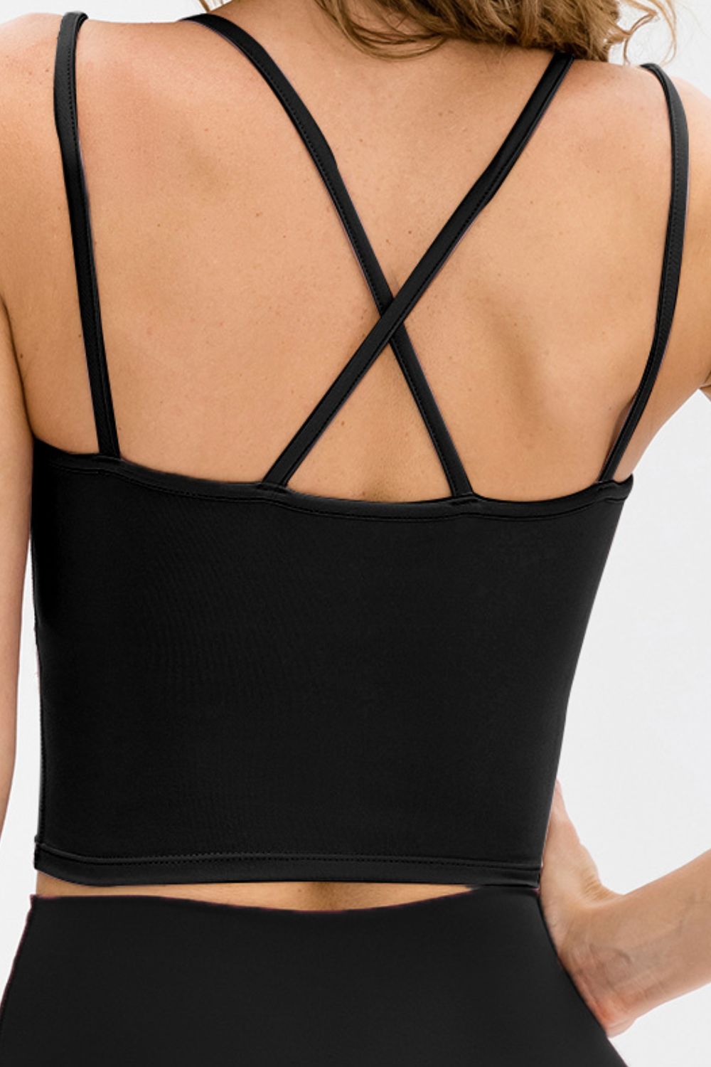 Double-Strap Cropped Yoga Cami - Shah S. Sahota