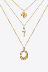 3-Piece 18K Gold-Plated Pendant Necklace - Shah S. Sahota