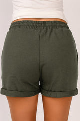 Drawstring Waist Cuffed Shorts - Shah S. Sahota