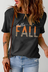 HELLO FALL Graphic Tee - Shah S. Sahota