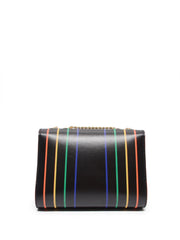 Retro Rainbow Striped Chain Crossbody Bag - Shah S. Sahota