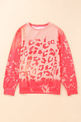 Leopard Tie-Dye Crewneck Drop Shoulder Sweatshirt - Shah S. Sahota