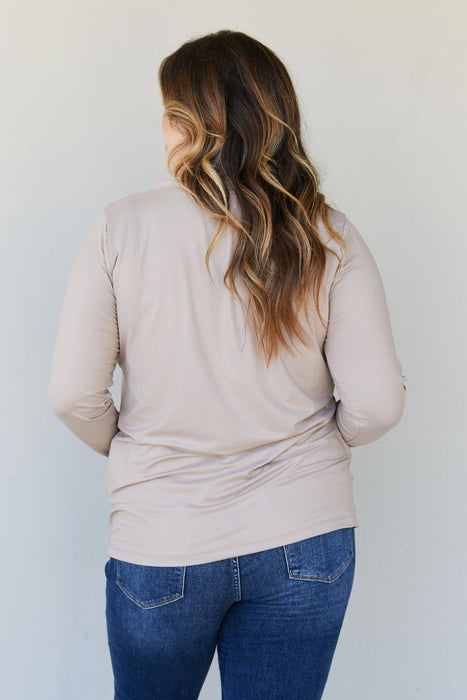 Zenana Doing it All Full Size Brushed DTY Microfiber Pocket Tee - Shah S. Sahota