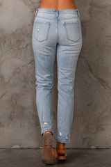 Distressed Straight Legs with Pockets - Shah S. Sahota