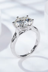 5 Carat Moissanite Solitaire Ring - Shah S. Sahota