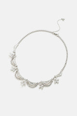 Cubic Zirconia Leaf Design Necklace - Shah S. Sahota