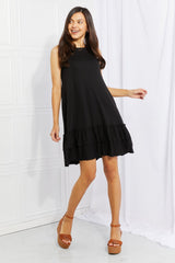 Zenana Head Over Heels Full Size Sleeveless Ruffle Hem Dress - Shah S. Sahota