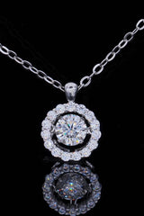 Moissanite Round Pendant Chain Necklace - Shah S. Sahota