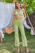 Tie Shoulder Cropped Top and Pants Set with Pockets - Shah S. Sahota