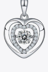 Moissanite Heart Pendant Necklace - Shah S. Sahota