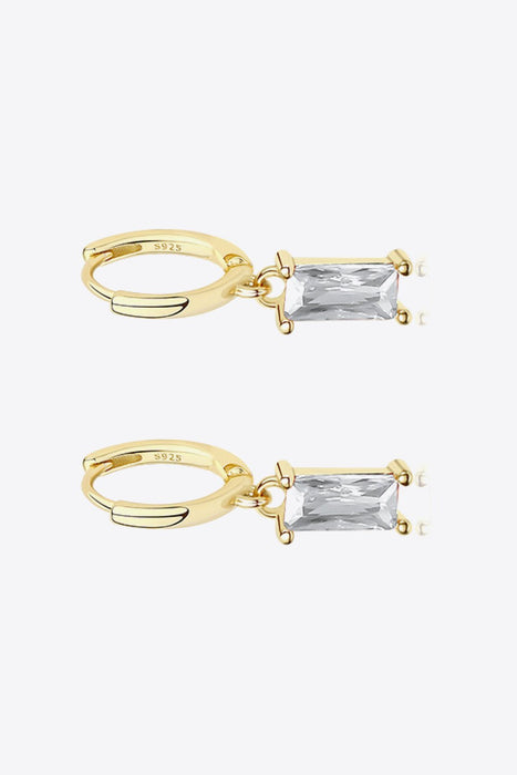 Retro 925 Sterling Silver Cubic Zirconia Drop Earrings - Shah S. Sahota