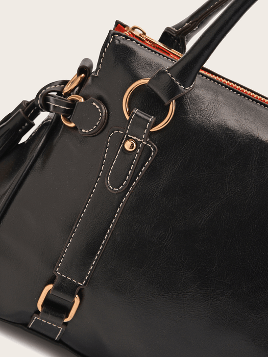 Retro Tassel Solid Color Crossbody Bag - Shah S. Sahota