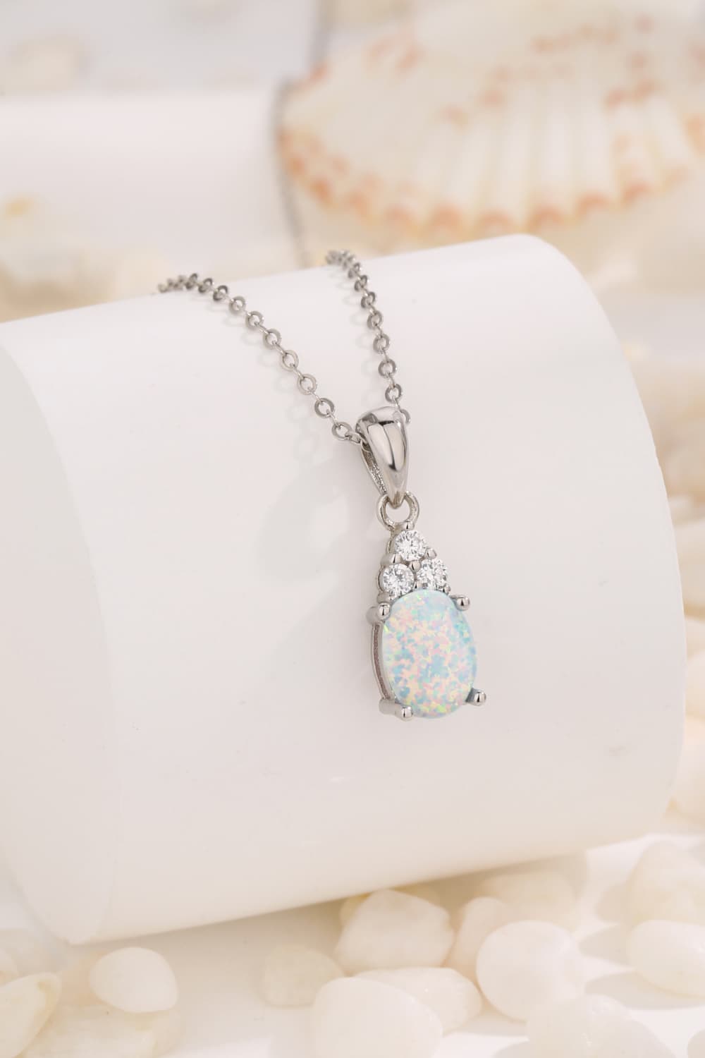 Find Your Center Opal Pendant Necklace - Shah S. Sahota