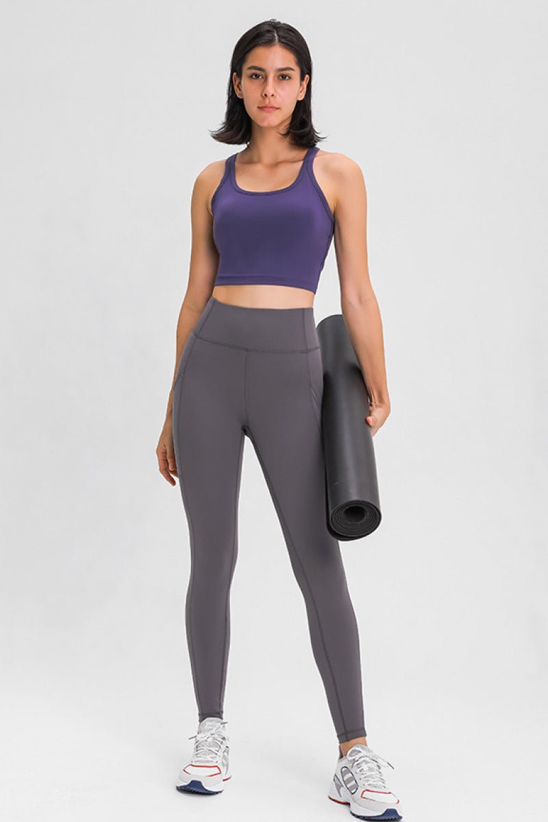 Card Back Pocket Active Leggings - Shah S. Sahota
