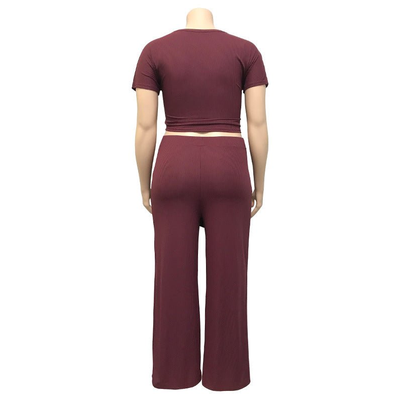 Women‘s Solid Color Two Piece Set - Shah S. Sahota