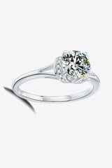 1 Carat Moissanite Split Shank Ring - Shah S. Sahota