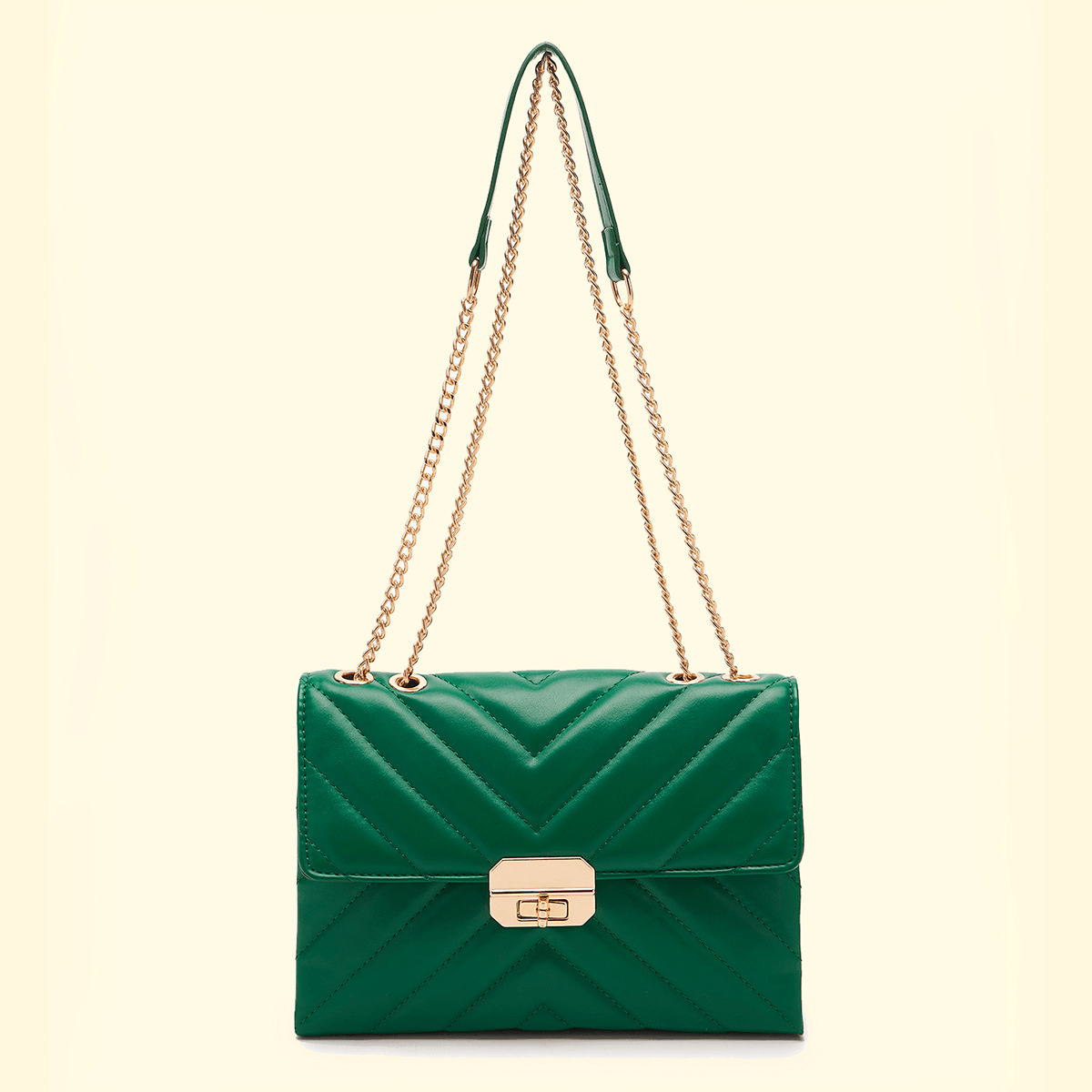 Basic Quilted Chain Shoulder Bag - Shah S. Sahota