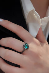 925 Sterling Silver Paraiba Tourmaline 4-Prong Ring - Shah S. Sahota