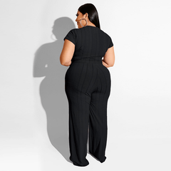 Women's Solid Color Belted Two Piece Set - Shah S. Sahota