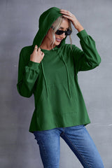 Box Pleated Drawstring Hoodie - Shah S. Sahota