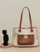 Casual Colorblock Tote Bags With Magnetic Buckle - Shah S. Sahota